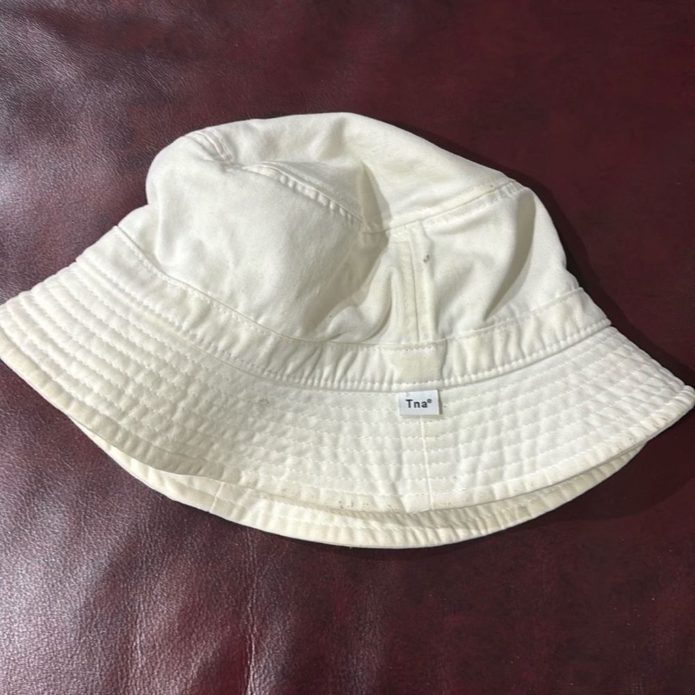 TNA white bucket hat